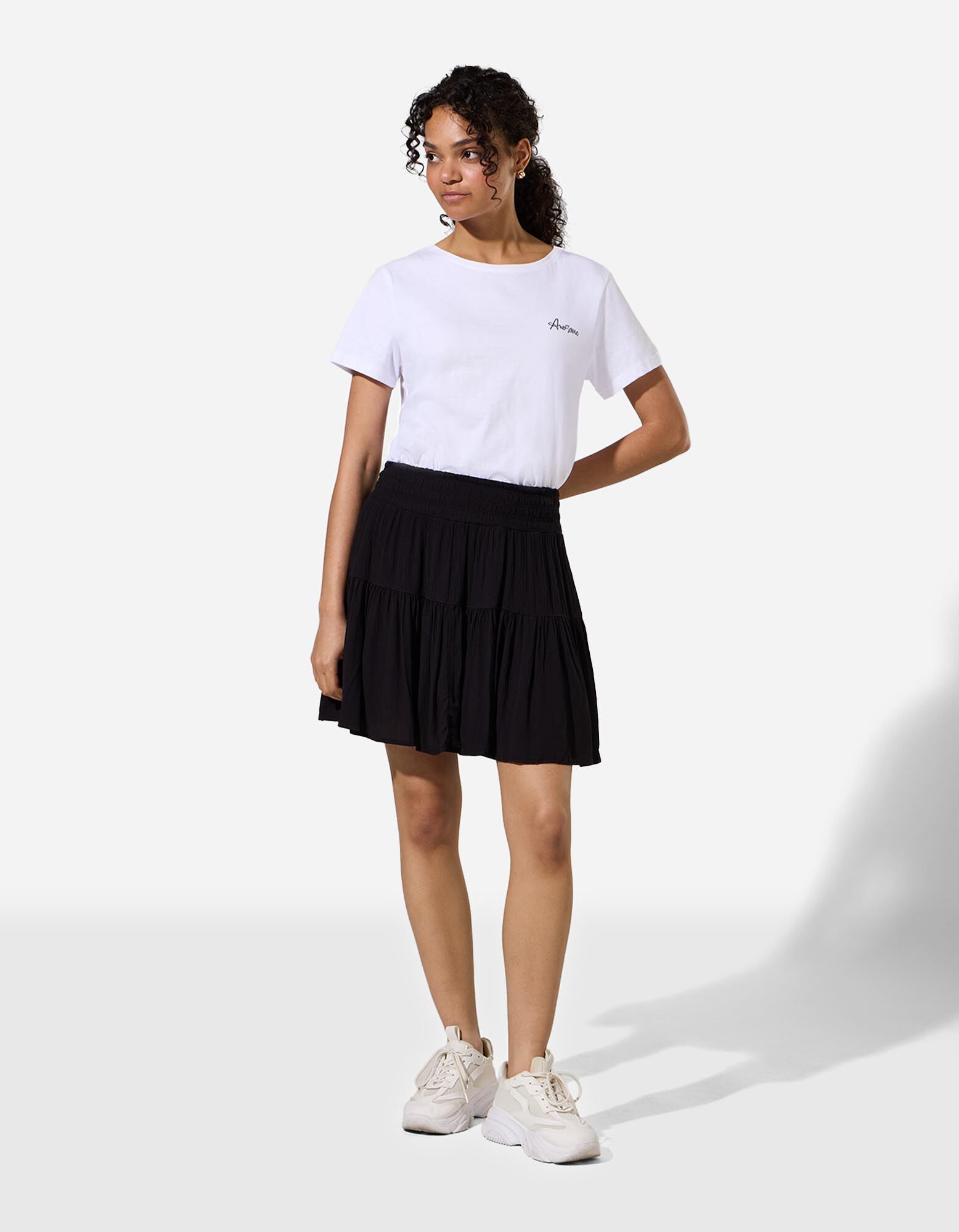 Jupe-short - Unicolore - noir