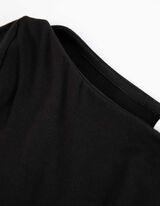 Hossz&uacute; ujj&uacute; felső - LENZING&trade; ECOVERO&trade; - fekete