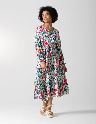 Robe maxi longueur - Viscose - Vert clair