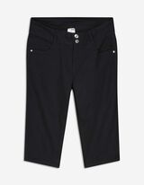 Pantaloni capri - Denim colorato - nero