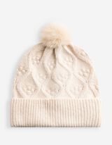 M&uuml;tze - Zopfstrick - Beige