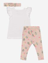 Set tričko a leg&iacute;ny - balenie po 3 kusoch - biely