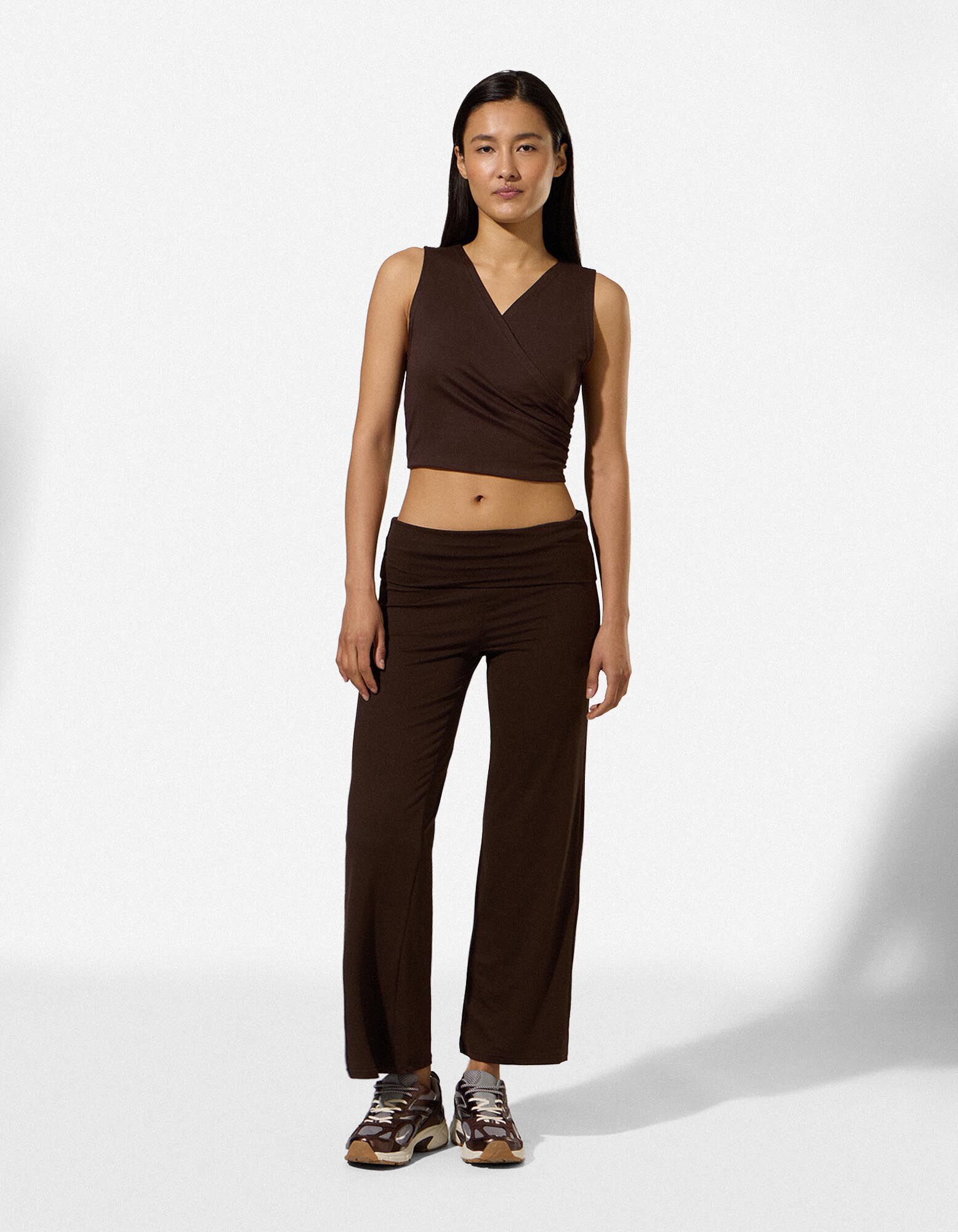 Yoga Top - Ademend - Donkerbruin