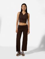 Yoga Top - Ademend - Donkerbruin