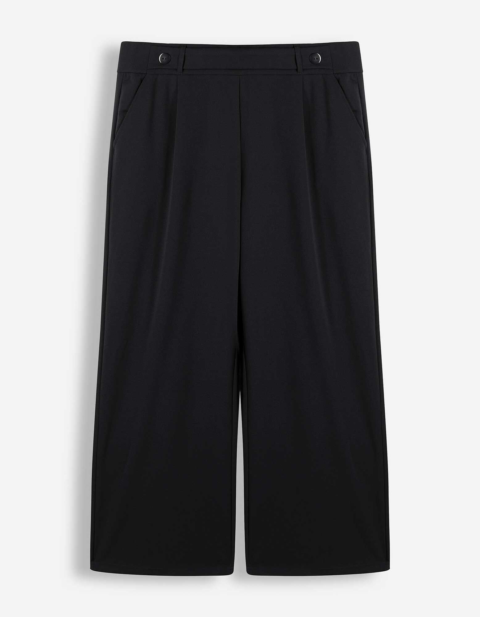 Culotte - Eingrifftaschen - Schwarz