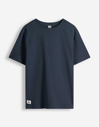 Shirt - Rundhals-Ausschnitt - Dunkelblau
