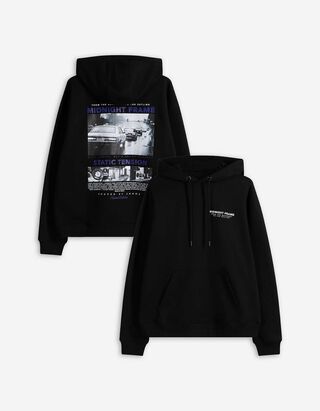 Sweatshirt - Rückenprint - schwarz