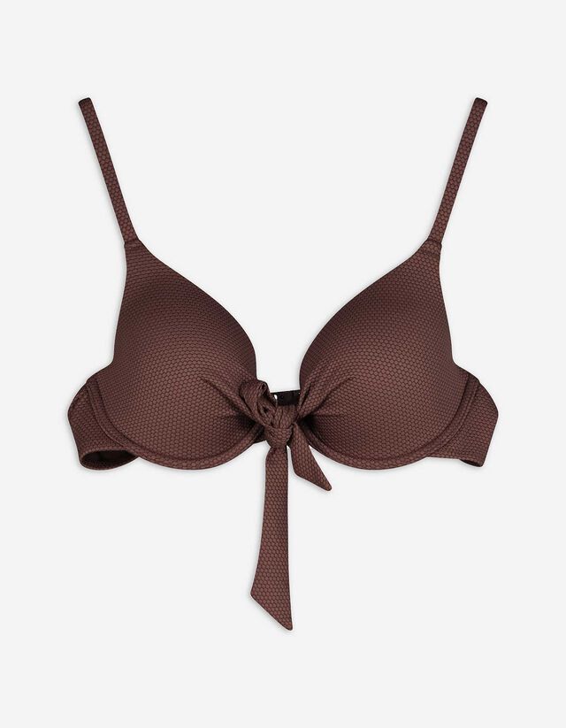 Bikinitop - Effen - bruin