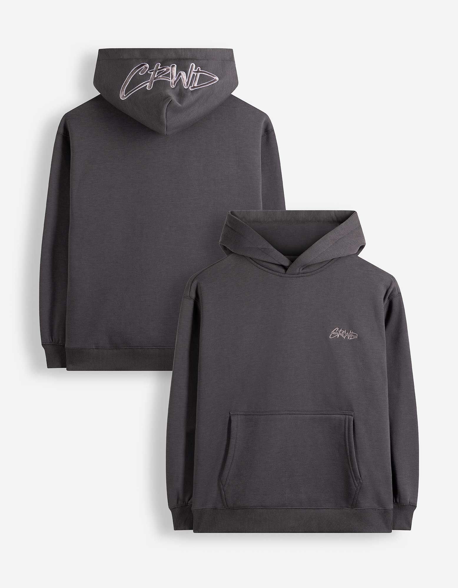 Hoodie - 3D-Applikation - Dunkelgrau