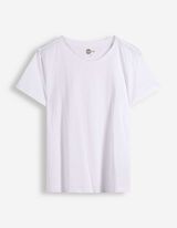 T-Shirt - Rundhals-Ausschnitt - wei&szlig;