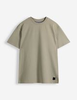 T-shirt - Seersucker - taupe