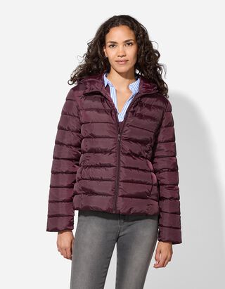 Pre&scaron;&iacute;van&aacute; bunda - Vodoodpudiv&aacute; - tmavofialova