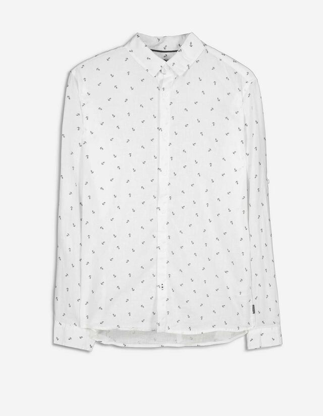 Camicia - Lunghezza delle maniche regolabile - bianco