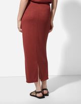 Gonna maxi - Misto viscosa - rosso scuro