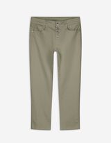 7/8-broek - Knoopsluiting - donkergroen