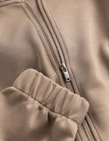 Sweatjacke - Scuba - beige