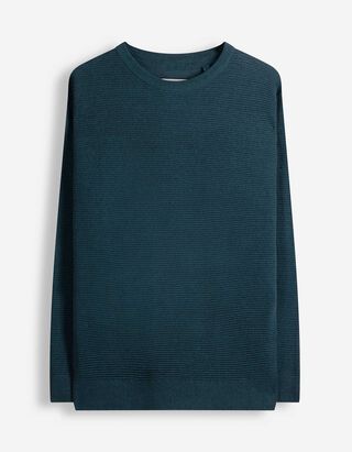 Pullover - Baumwolle - Dunkelgr&uuml;n