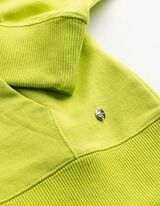 Sweatjacke - Kapuze mit Tunnelzug - gr&uuml;n