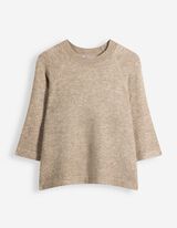 Pullover - Dreiviertel&auml;rmel - Braun