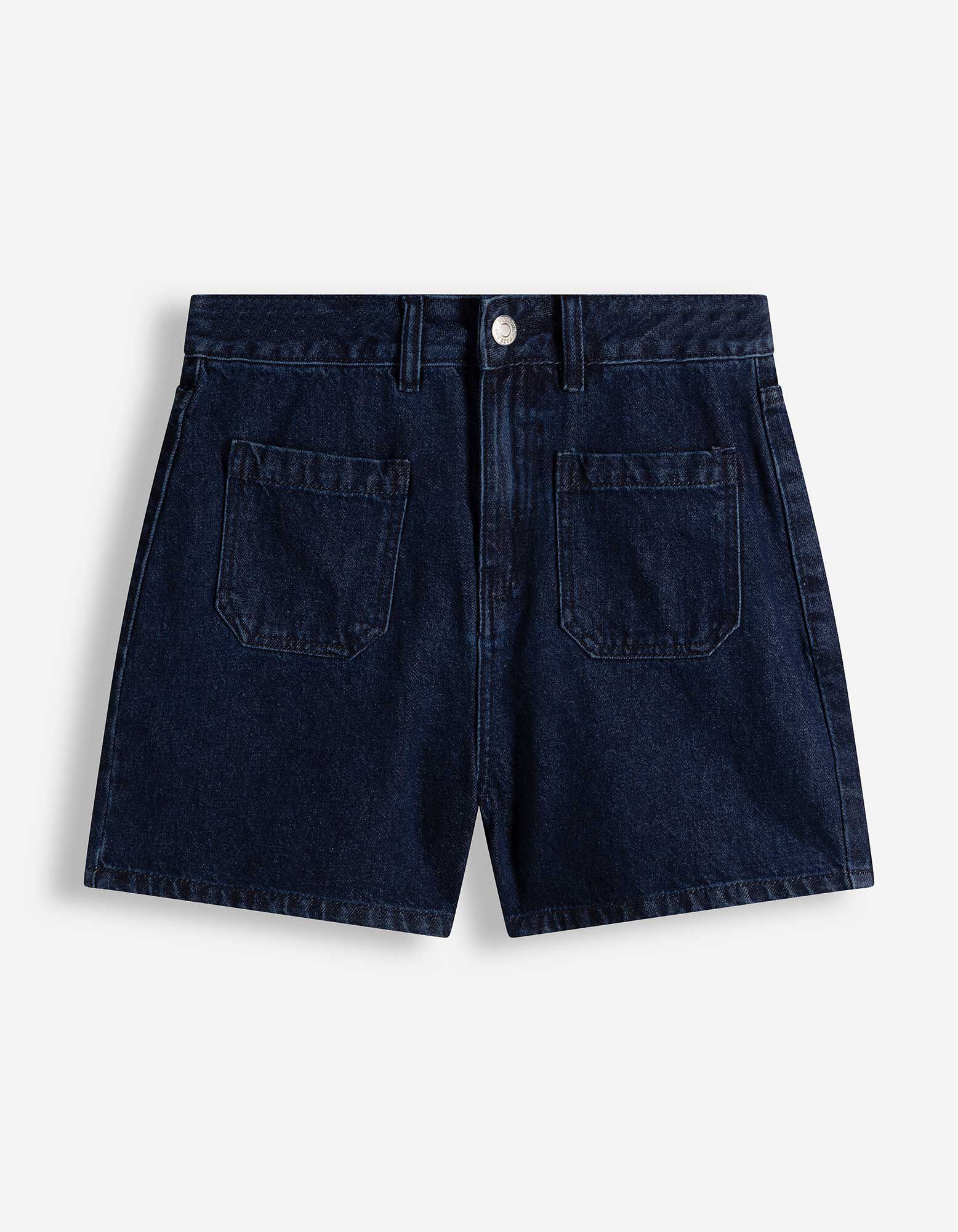 Jeansshorts - Regular Fit - Dunkelblau