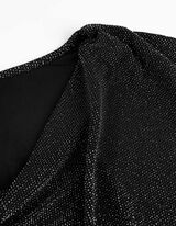 Shirt - Lurex - zwart