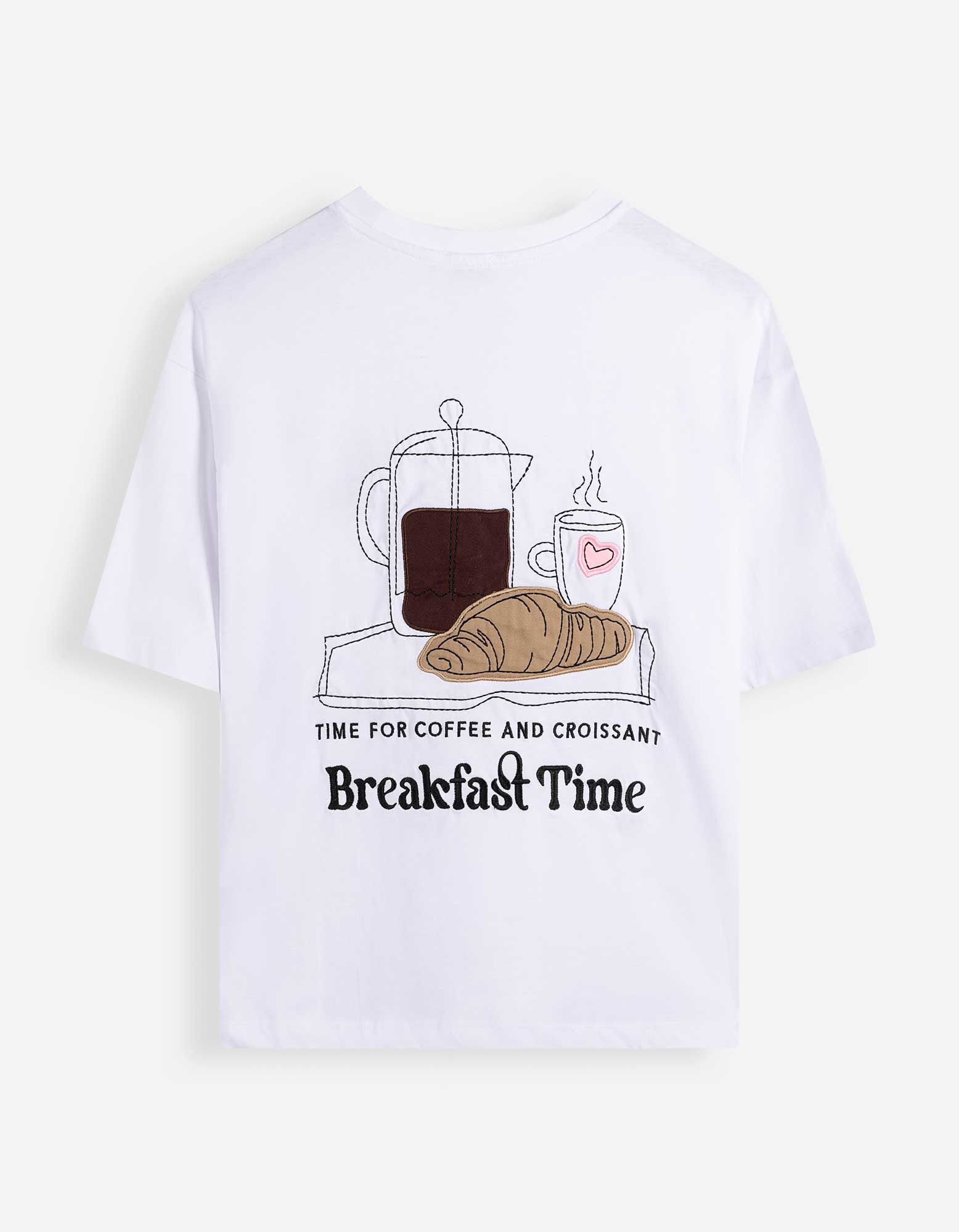 T-Shirt - R&uuml;ckenprint - Wei&szlig;