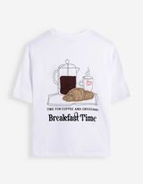 T-Shirt - R&uuml;ckenprint - Wei&szlig;