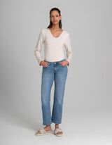 koszulka z długim rękawem - modal - bez