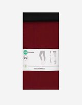 Helanke - 2 u pakovanju - tamno-crvena