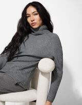 Pullover - Oversized Fit - grau