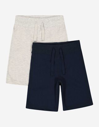 Bermudy  - Elastický pas - tmave modra