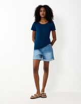 T-Shirt - Stretchanteil - Dunkelblau