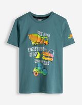 T-shirt - Print - donkerblauw