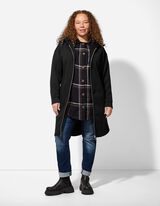 Felpa aperta - Cappuccio - nero