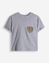 T-Shirt - Print - blau