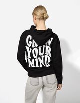 Džemperis - Gaubtas - juodas