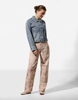 Denim jack - Tunnelkoord in de zoom - blauw