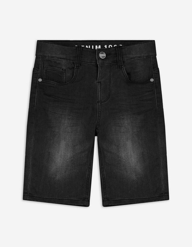 Short en jean - Base ajustable - Noir