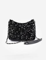 Paillettenbesatz - schwarz