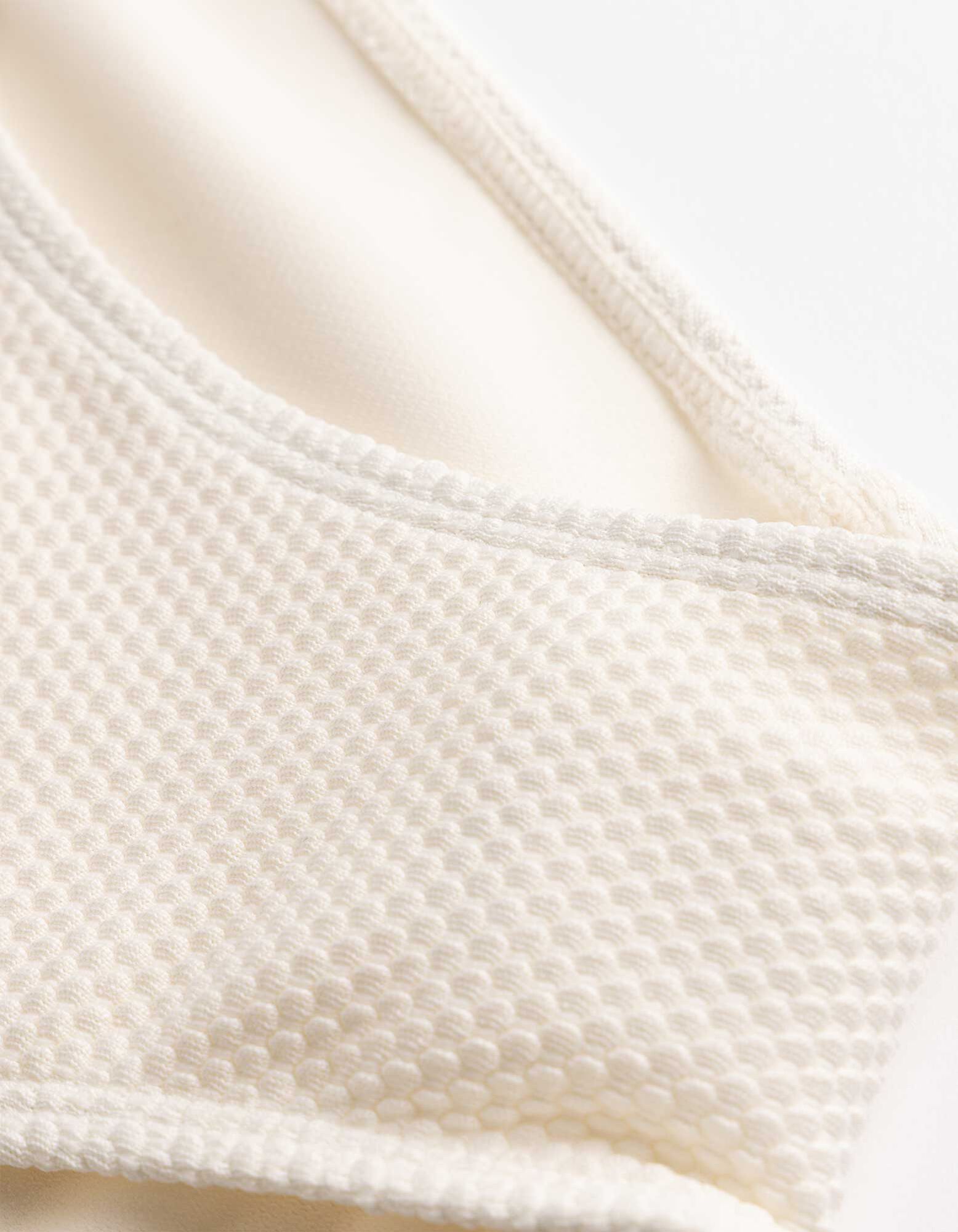Badehose - einfarbig - Off-White