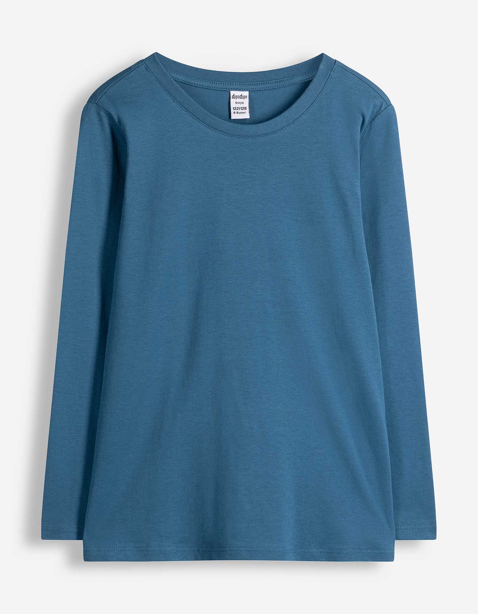 Langarmshirt - Baumwolle - Dunkelblau