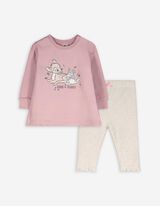 Ensemble sweat-shirt et leggings - Bambi - Rose
