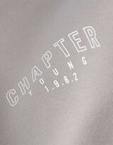 Felpa aperta - Oversized Fit - grigio