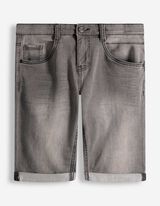 Short en jean - denim gris - Gris