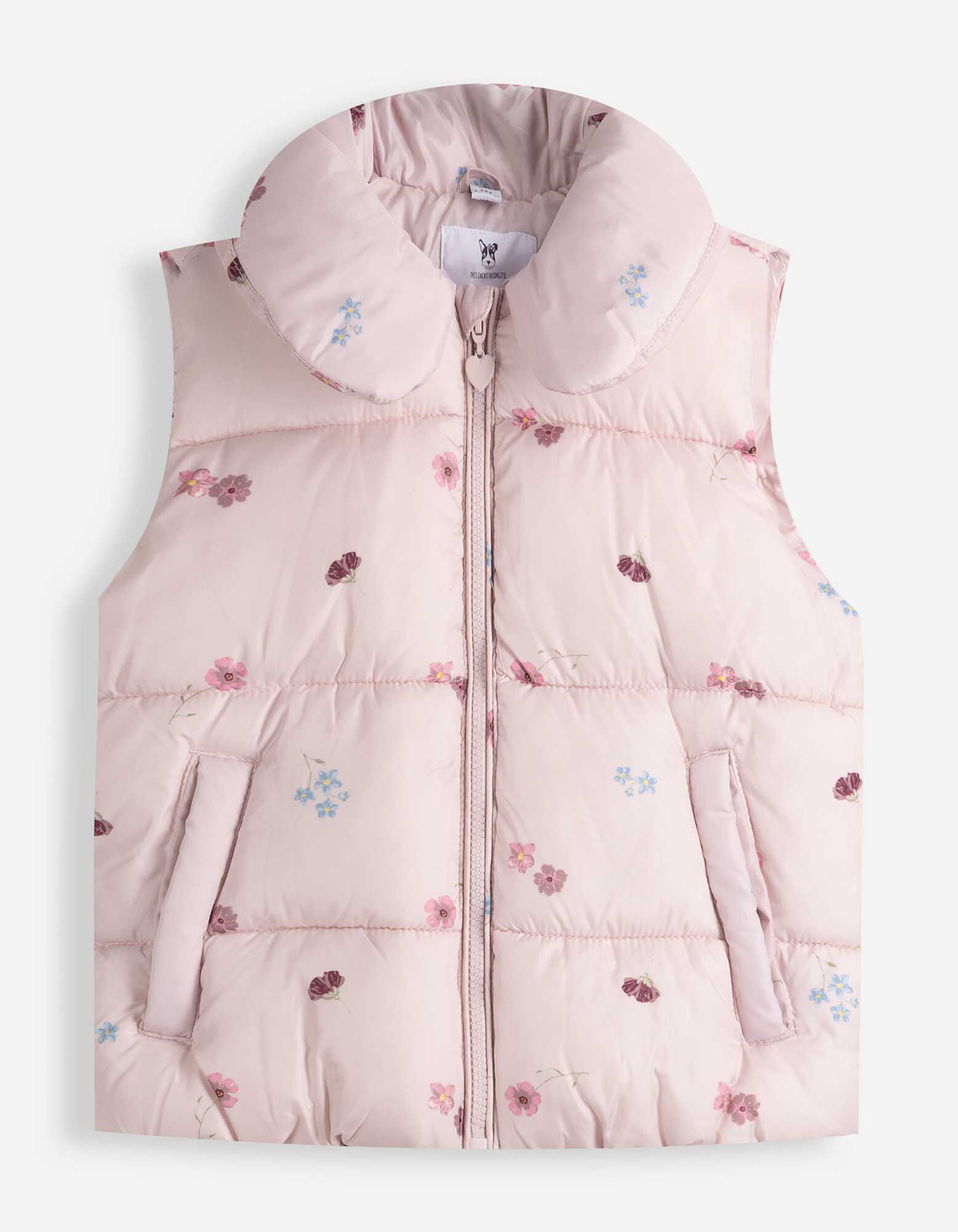 Weste - Allover-Print - Rosa