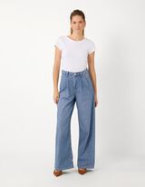 Jeans - Wide Fit - blau