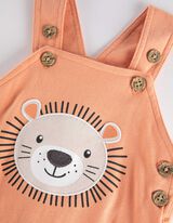 Komplet od majice i kombinezona - Pamuk - svijetlo crvena