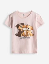 Majica kratkih rukava - Prednji tisak - ruzicasta