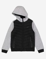 Jungen Wattierte Jacke - Label Patch   