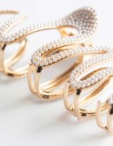 plaukų papuo&scaron;alai - Dekoratyvūs perlai - auksinis